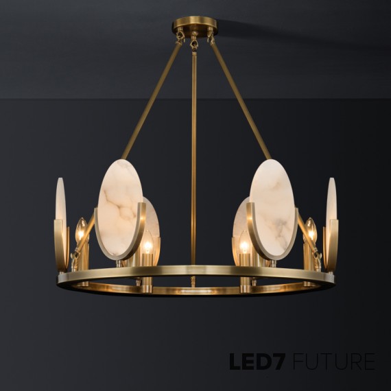 Loft Industry Modern - Oval Marble Chandelier